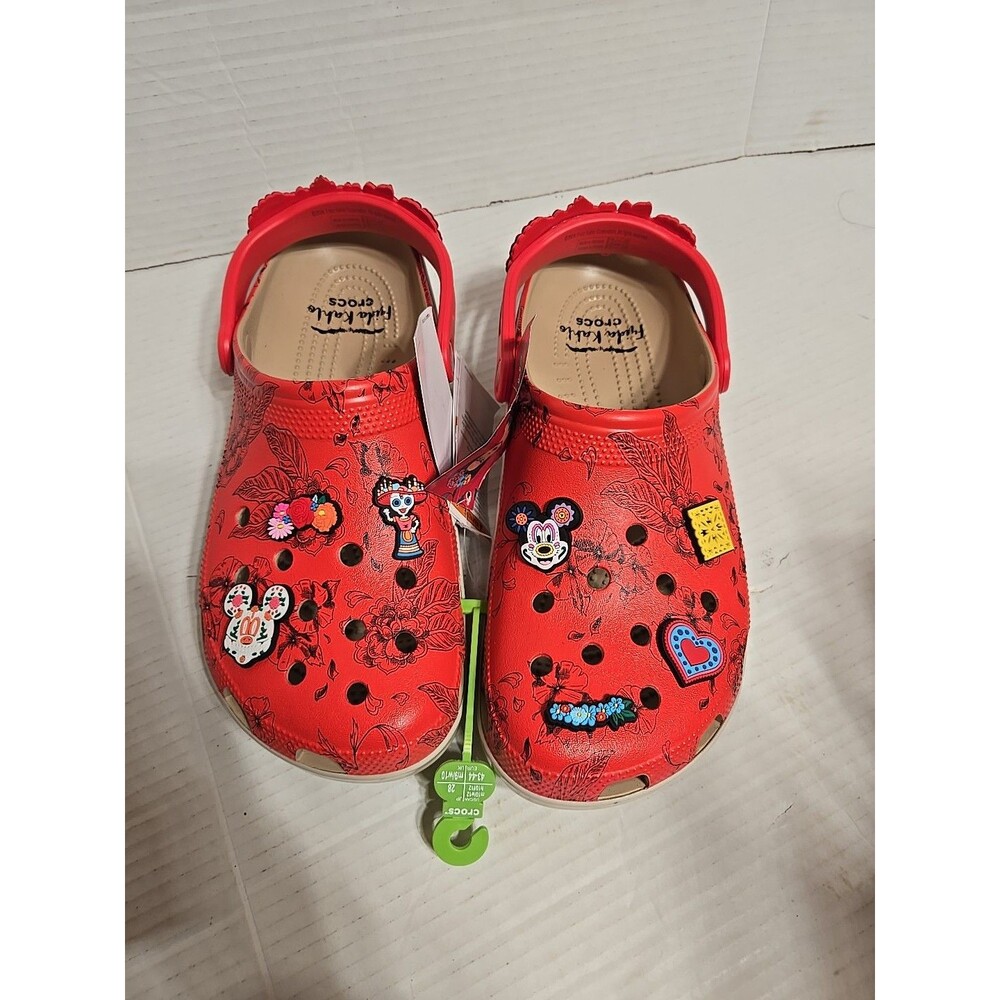 Crocs Frida Kahlo Classic Clog Slip On  Mens 10 / Womens 12 , New No Box  Custom